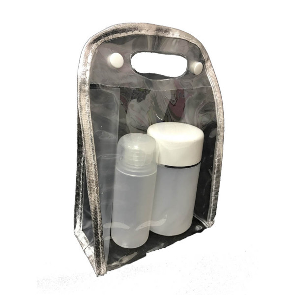 Transparent Zipper Cosmetic Bag (10pcs/pkt)